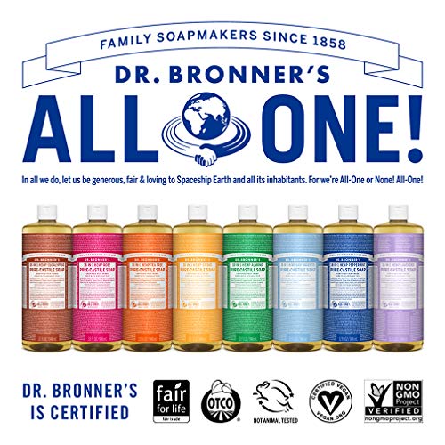 Del Dr. Bronner Tea Tree Castilla Jabón Hecho con ingredientes orgánicos 32 oz