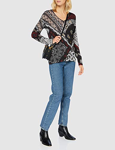 Desigual Jers_Bergen suéter, Black, XS para Mujer