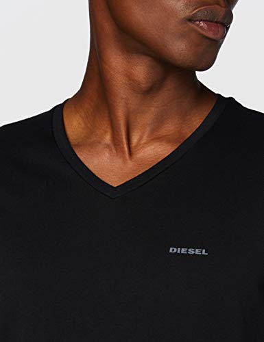 Diesel UMTEE-JAKE-VTHREEPAC, Camiseta para Hombre, Multicolor (Black/White/Grey 01/0aalw), S, Pack de 3