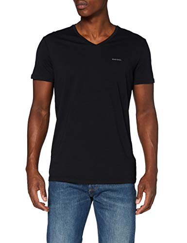 Diesel UMTEE-JAKE-VTHREEPAC, Camiseta para Hombre, Multicolor (Black/White/Grey 01/0aalw), S, Pack de 3