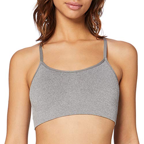 Dim BRASSIÈRE MAINTIEN LÉGER Sans Couture Sujetador Deportivo, Gris (Gris Galet Chiné 8yf), S para Mujer