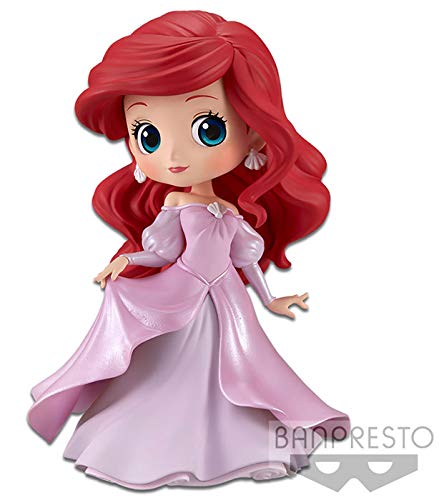 Disney - Figurine Q Posket Ariel Robe De Princesse Rose 14cm