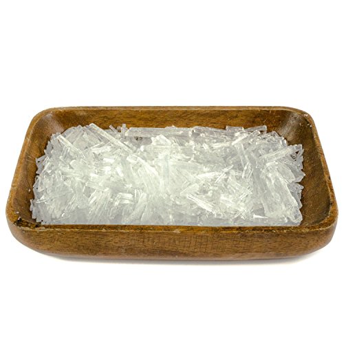 DIYer - Cristales de mentol, Cristales hielo grandes, Mentol, Menta 100% puros - Calidad farmacéutica para infusiones de sauna - contenido 100g