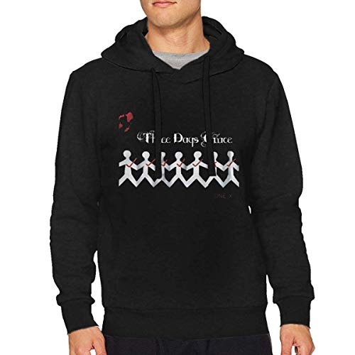 Dlovae Sudadera con Capucha Three Days Grace Logo Man'S Hoodie