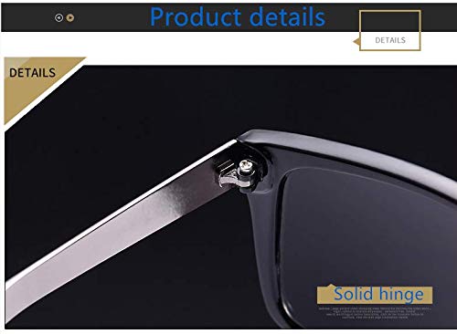 DongOJO Gafas de sol polarizadas redondas para mujer Gafas de sol para mujer Conductora Gafas de sol 1 Gris degradado