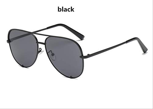 DongOJO Mujeres Gafas de sol de conducción redondas Hombres Gafas negras Marco Retro Vintage Espejo Gafas de sol Clásico 4 negro