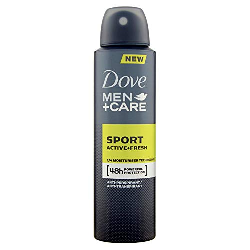 DOVE Desodorante Spray Hombres Deporte Activo 150 ml Producto Para el Cuerpo