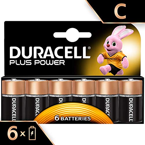 Duracell MN1400B6 Plus Power - Pilas tipo C (pack de 6)