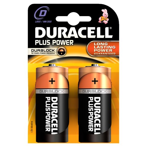 Duracell Plus Power Pilas Lr-20 Mn 1300 Blister 2 Ud (D)