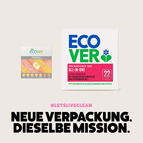 Ecover All-in-One apta para lavavajillas Tabs Limón, 440 g