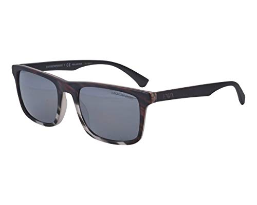 Emporio Armani 0EA4137 Gafas, MATTE STRIPED MUD, 54 Unisex Adulto