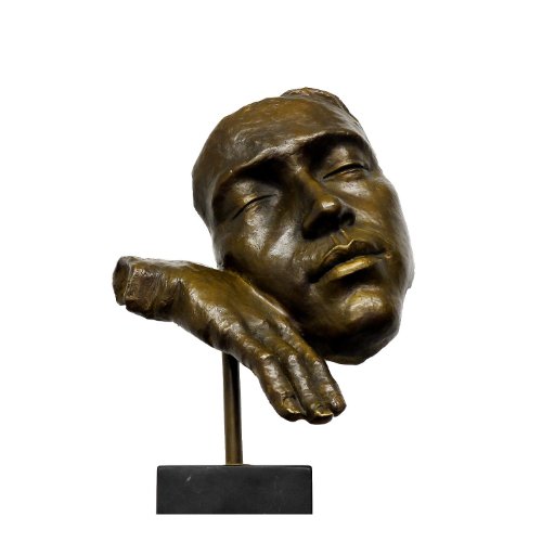 Escultura de Arte Moderno – Figura de bronce – El Dormir Extremo – Hommage A Salvador Dali – Firmada – 100% Bronce