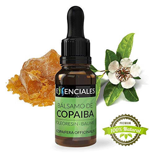 Essenciales - Bálsamo de Copaiba, 100% PURA, 30 ml | Oleoresina Natural para Aliviar y Reprar Eczemas y Psoriasis, Piel Seca