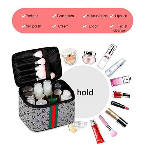 Estuche de Maquillaje Impermeable Portátil Almacenamiento Correa para Viajes de Negocios para Maletas y Equipaje de Mano Gran Capacidad Cosmético Bolsa Multifuncional para Mujer