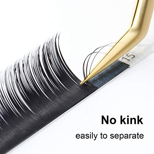 Extensiones de pestañas NAGARAKU Mix Individual Premium Mink Matte Black False Eyelash Classic Eyelash(0.12 J 7-15mm)