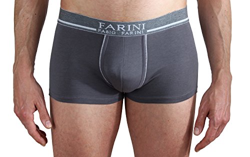 Fabio Farini - Calzoncillos para Hombres Calzoncillos Retro de 4 Paquetes, Hechos de algodón, cómodos y Extensibles. 1x Rojo 1x Negro 1x Gris 1x Azul XL