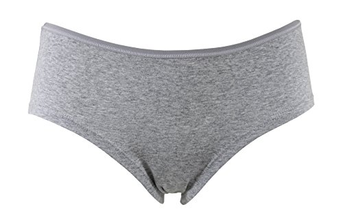 Fabio Farini Mujer Pantys Bikini Calzoncillos 4 y 6 Pack tamaños, 95% algodón Transpirable 6er Pack Sin Encaje Negro Azul Gris L/40