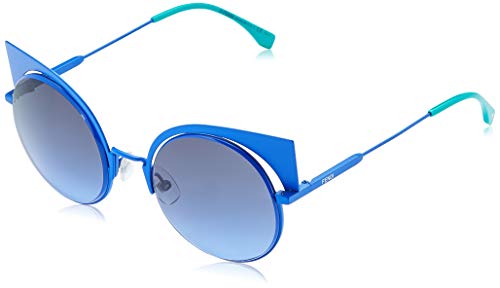 FENDI Sonnenbrille FF 0177/S 27f/Hl-53-22-135 Gafas de sol, Azul (Blau), 53 para Mujer