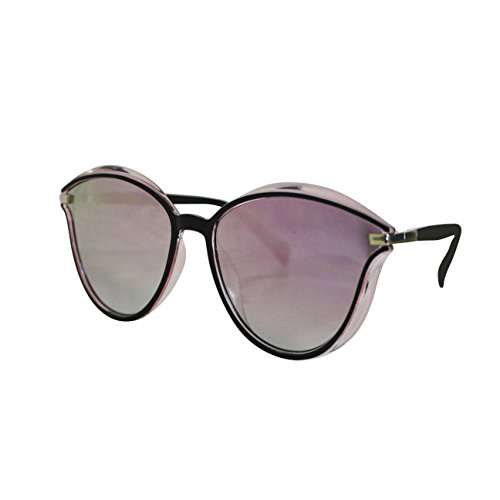 FERETI Gafas De Sol Mujer Rosa Dorado Pasta Vintage Moda Fashion Elegante Joven