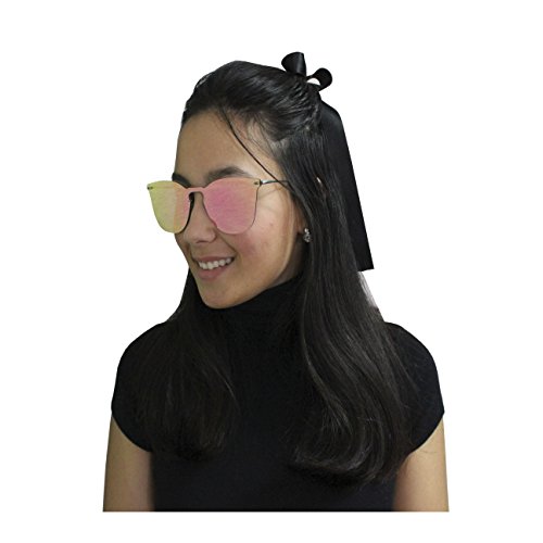 FERETI Gafas De Sol Mujer Rosa Sin Montura Espejo Vintage Moda Fashion Elegante Joven