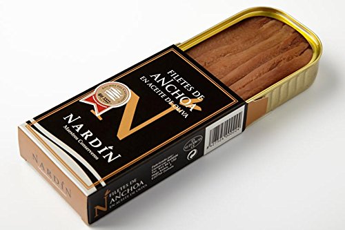 Filetes de anchoa en aceite de oliva 100g Selección Nardin