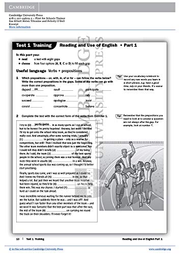 First for Schools Trainer. Second Edition. Practice Tests with Answers and Teacher's Notes with Audio. (Authored Practice Tests)