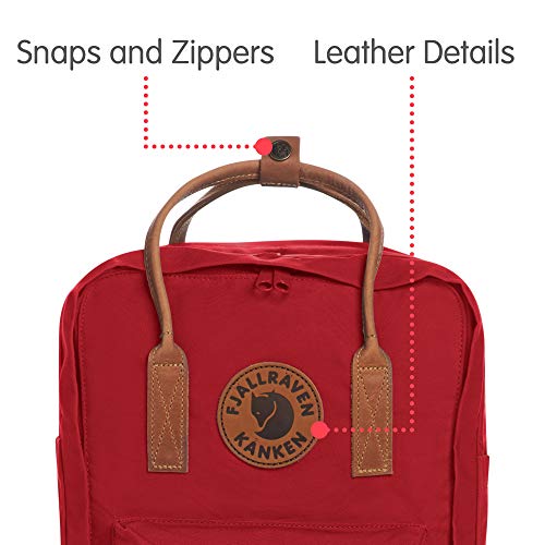 Fjällräven Kånken No 2 Laptop 15, Mochila Unisex, Rojo (Deep Red), Talla única