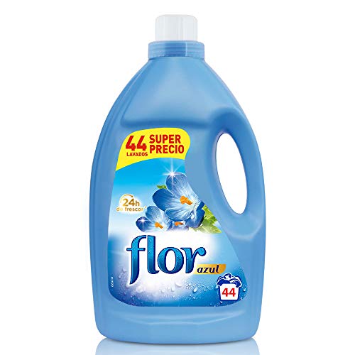 Flor - Suavizante para la ropa, aroma azul - 44 dosis