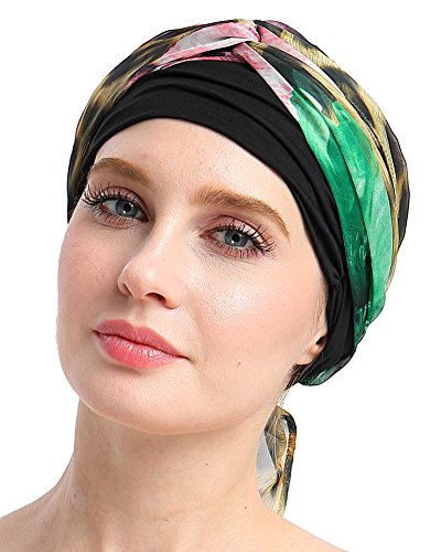 FocusCare Chemo Sombrero Turbante pañuelos en la Cabeza pre - Atado Headwear Bandana para el cáncer