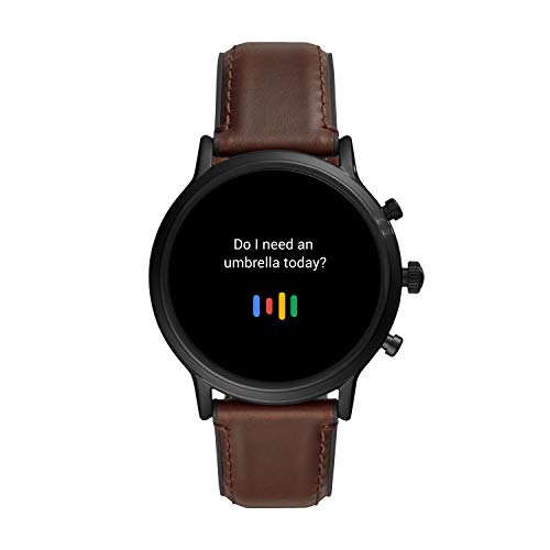 Fossil Smartwatch Pantalla táctil para Hombre de Connected con Correa en Piel FTW4026