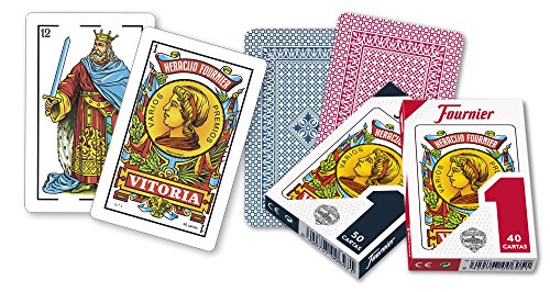 Fournier F20991 - Baraja española Nº 1, 50 cartas, surtido: colores aleatorios