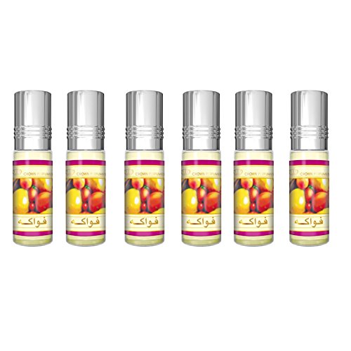 FRUTA Al Rehab Perfume Árabe aceite- LOTE (6 Frascos)