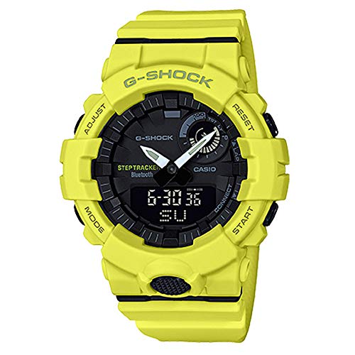 G-Shock By Casio Men's Analog-Digital GBA800-9A Bluetooth Watch Lime Green