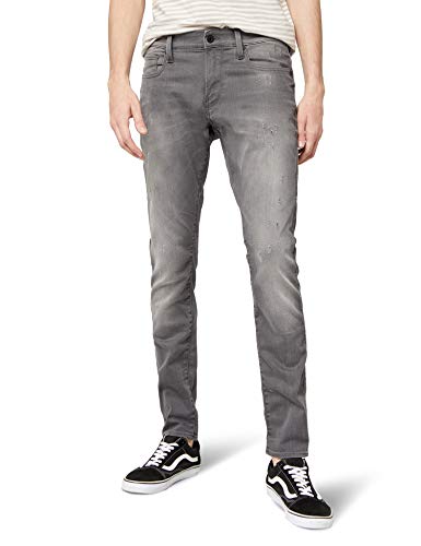 G-STAR RAW Revend Skinny Vaqueros, Light Aged Destroy 6132-1243, 27W / 30L para Hombre