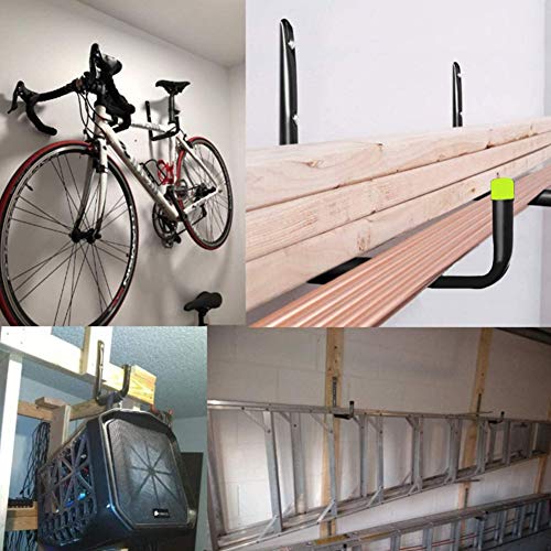 Garaje Escalera Ganchos Para Trabajo Pesado, 4PCS Montado En La Pared T Del Sistema Del Estante Del Organizador Para Sillas Canoa Bicicleta Plegable De Almacenamiento De Suspensión