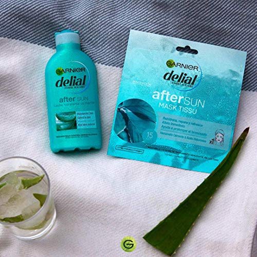 Garnier Delial After Sun, Leche Hidratante Calmante con Aloe Vera Natural - 200 ml