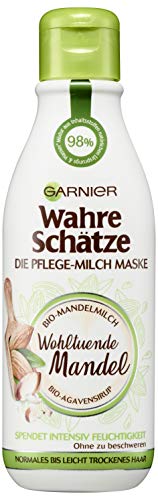 Garnier Wahre Schätze - Mascarilla para el cuidado de la leche de almendra, 1 unidad (250 ml)