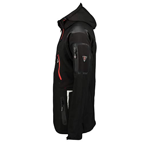 Geographical Norway Techno Softshell - Chaqueta para Hombre con Capucha Desmontable