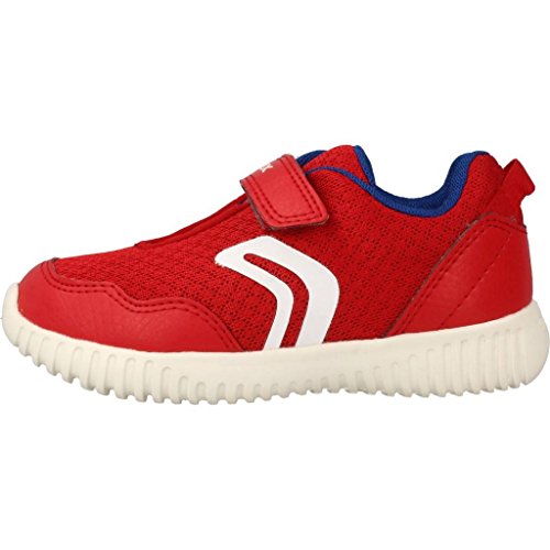 Geox B Waviness Boy B, Zapatillas para Bebés, Rojo (Red/Royal), 26 EU