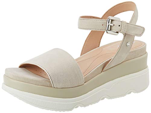 Geox D Gardenia C, Sandalias con Plataforma para Mujer, Beige (LT Taupe C6738), 36 EU