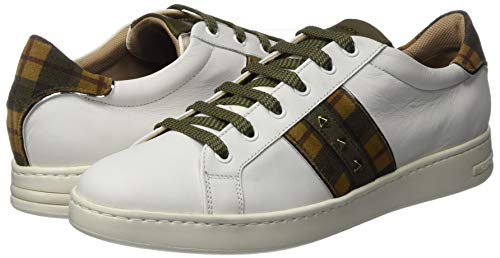 Geox D Jaysen C, Zapatillas para Mujer, Camel Blanco, 37 EU