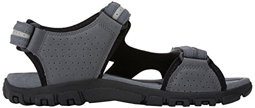 Geox Uomo Sandal Strada D, Sandalia con Pulsera para Hombre, Gris (Stone/Lt Grey), 42 EU