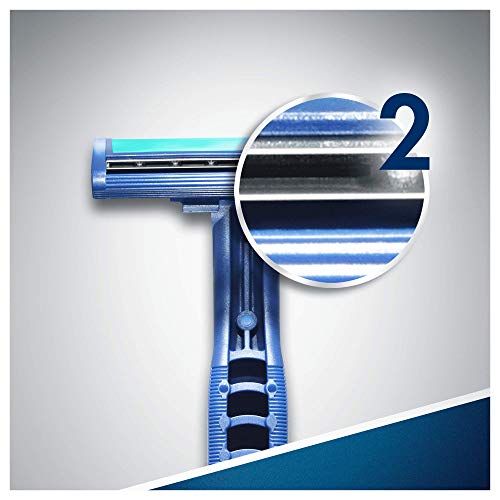 Gillette - Blue II Plus Maquinilla de afeitar desechable (paquete de 8)