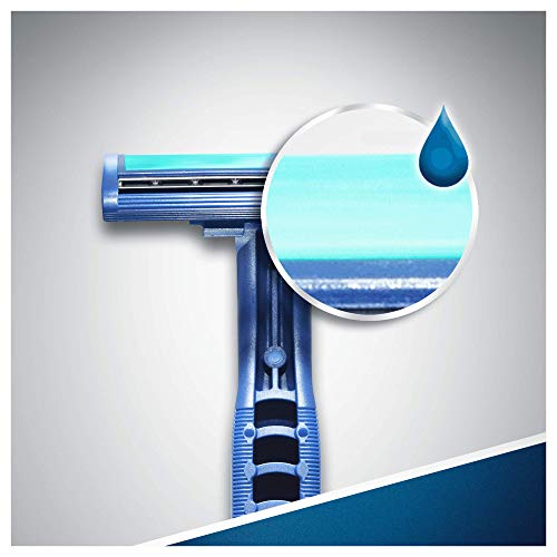 Gillette - Blue II Plus Maquinilla de afeitar desechable (paquete de 8)