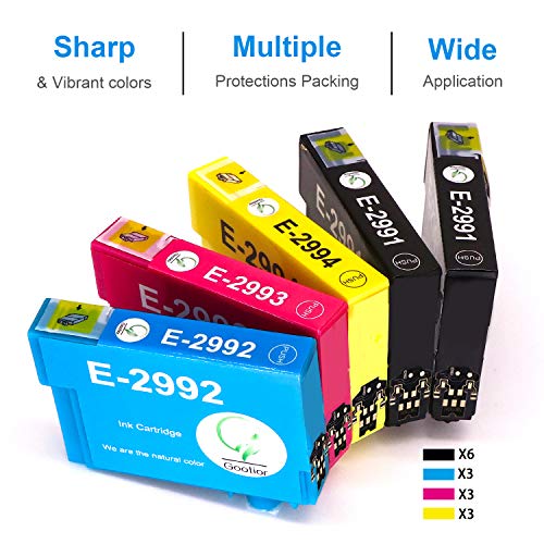 Gootior 29XL Compatible para Epson 29 Cartuchos de Tinta, Alta Capacidad Reemplazo Epson Expression Home XP-432 XP-435 XP-442 XP-445 XP-452 XP-235 XP-245 XP-247 XP-342 XP-345 XP-352, 15 Multipack