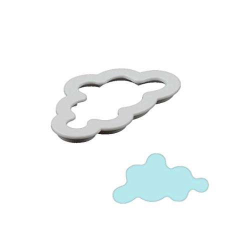 Grass Sun Cloud Cookie Cake Cutter Mini Cutters Fondant Chocolate Icing Mould Decoración Navidad Molde Molde para hornear Molde DIY Utensilios de cocina Sugarcraft Tool Pack de 5 (Blanco)