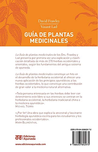 Guia de Plantas Medicinales - USO y Combinacion Segun El Ayurveda