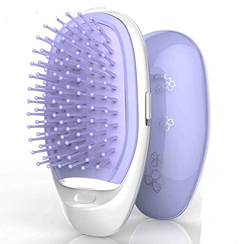 Hammer Cepillo, cepillo portátil Ion, estilo de pelo de iones negativos peine peine cuidado del cabello peine masaje del peine del pelo recto Inicio Ion Peine peine del pelo for hombres y mujeres Cuid