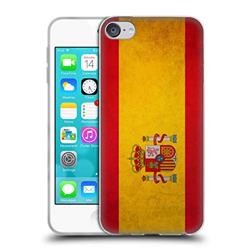 Head Case Designs Español De España Banderas Vintage Carcasa de Gel de Silicona Compatible con Apple Touch 6th Gen/Touch 7th Gen