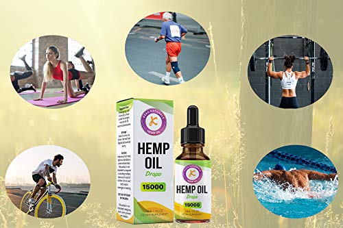 Hemp Oil Drops | 15000mg | 30ml | Max Strength | Hemp Extract Made in UK |